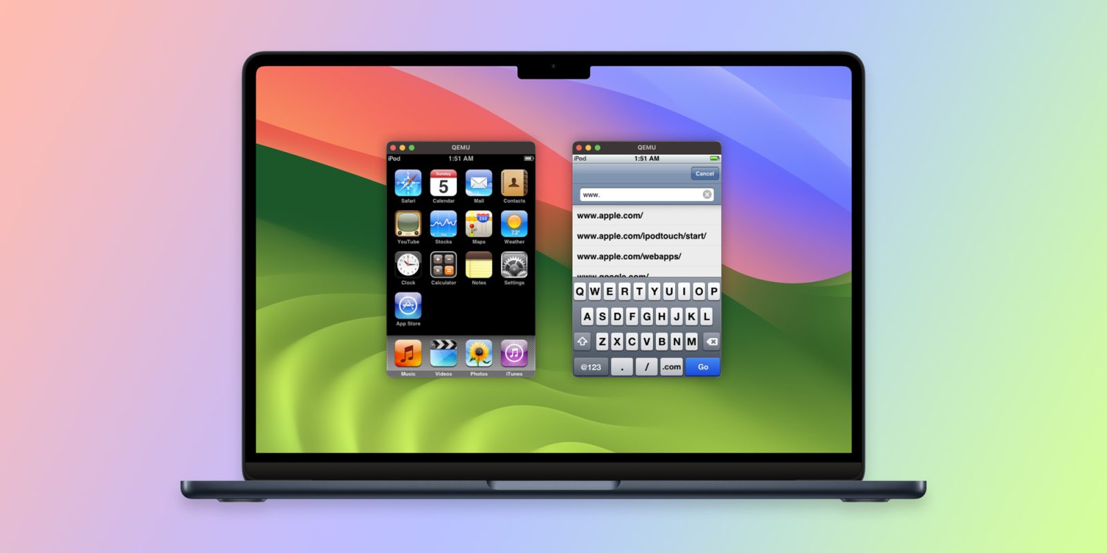 Le développeur montre les progrès de l'émulateur iPhone OS basé sur QEMU, exécutant désormais la version 2.1