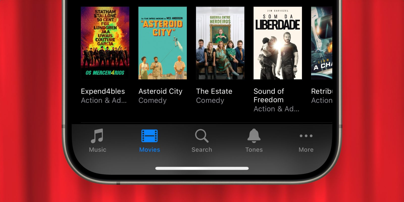 Apple va supprimer progressivement l'iTunes Movie Store dédié avec iOS 17.2, en le fusionnant avec l'application TV