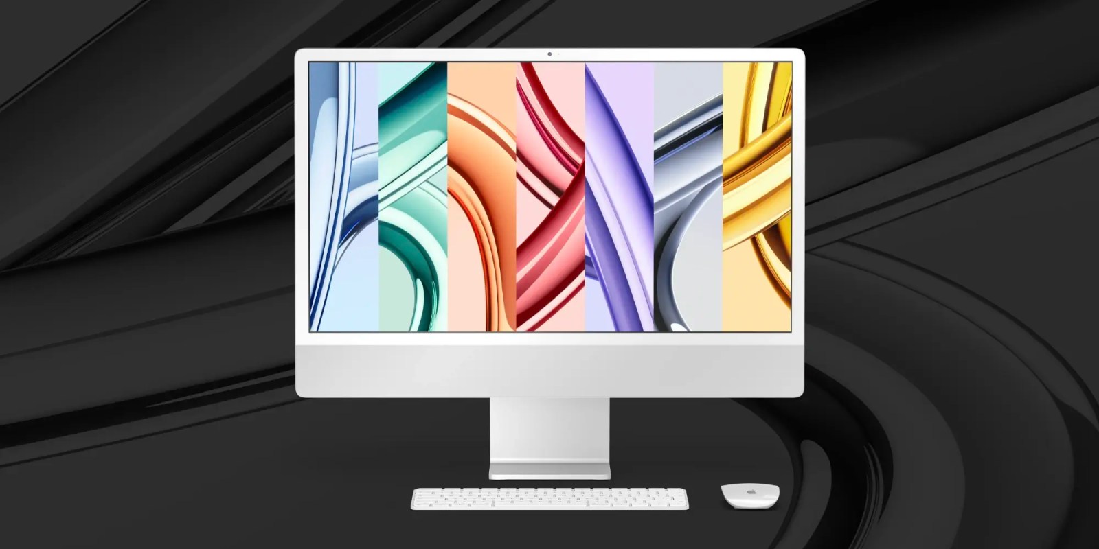 Laden Sie die neuen M3 iMac- und M3 MacBook Pro-Hintergrundbilder herunter