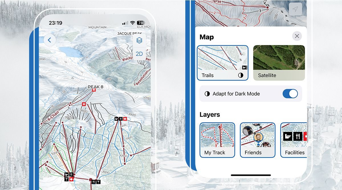 Slopes запускает 3D-карты, поиск курортов и планирование поездок для отслеживания катания на лыжах и сноуборде