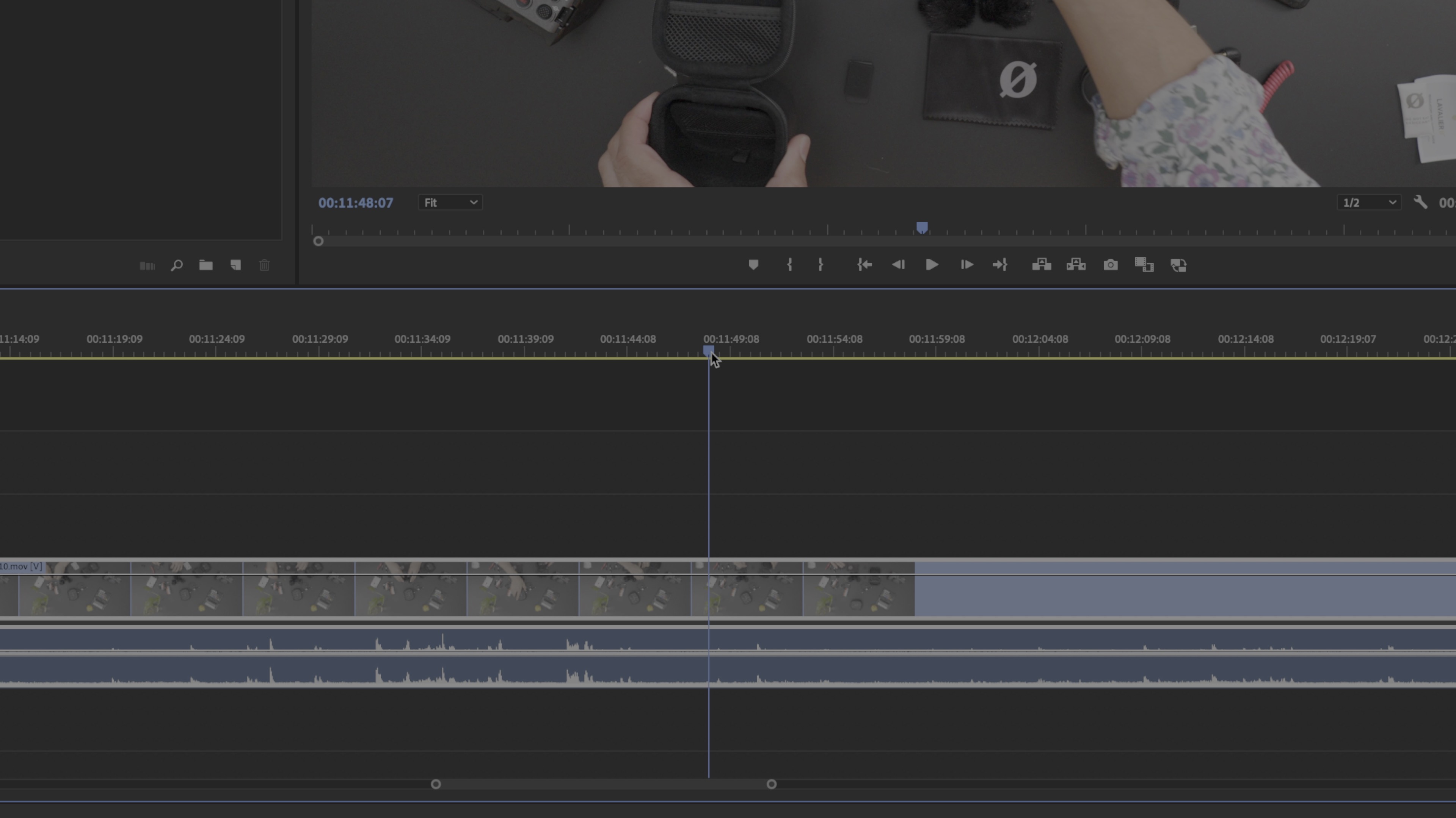 Adobe Premiere Pro timeline scrolling