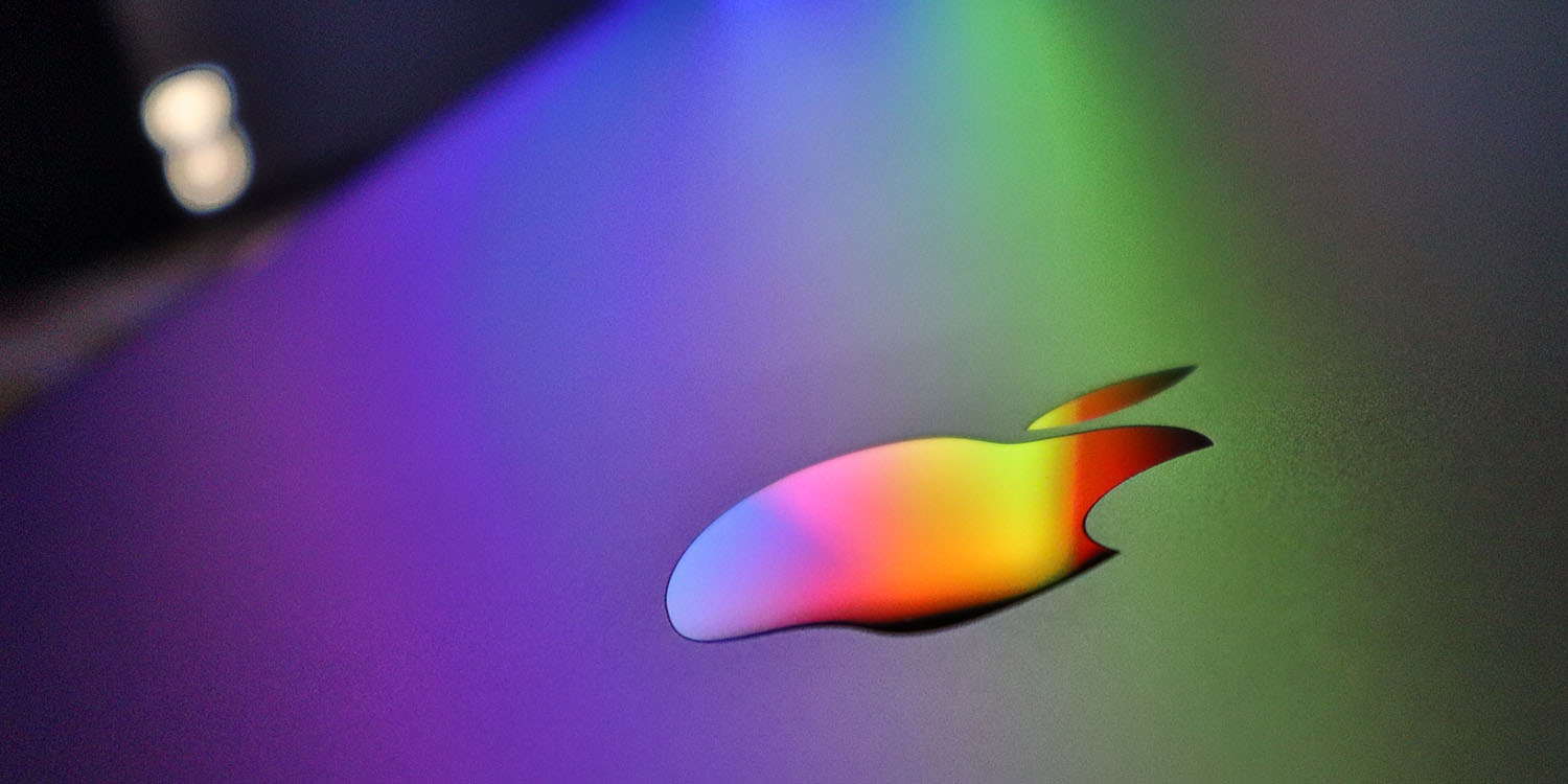 Foxconn expects strong sales | Apple logo reflecting colored light