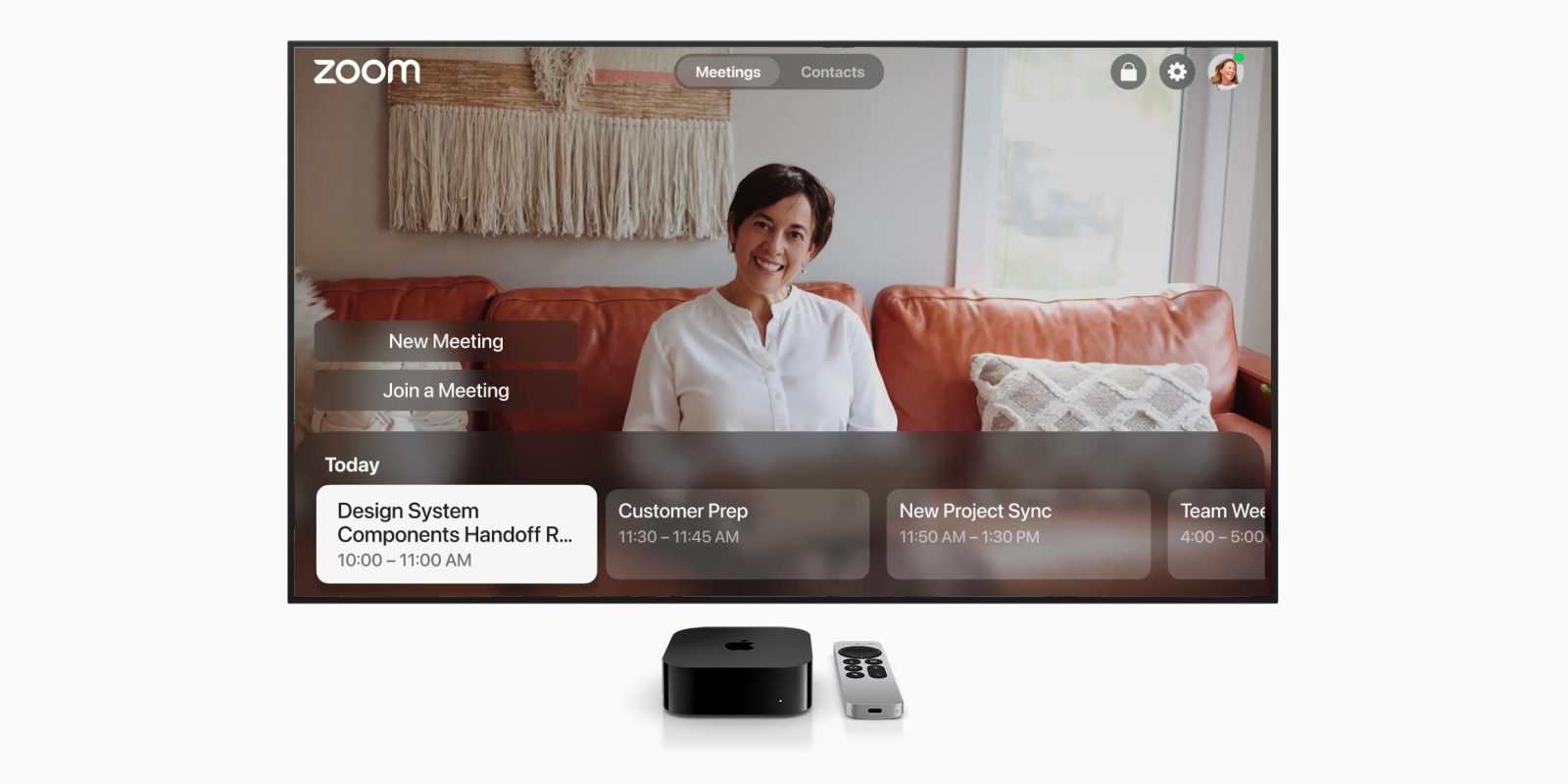 La aplicación de videoconferencia Zoom ya está disponible en Apple TV