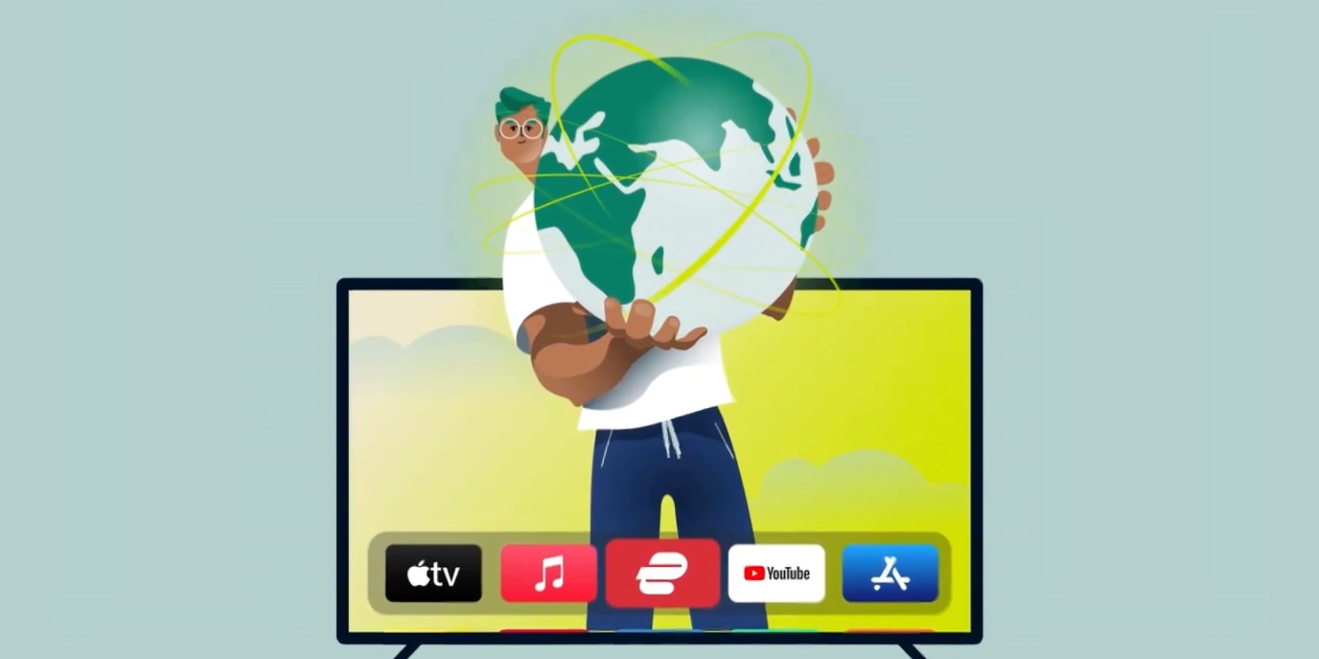 Приложение ExpressVPN запущено на Apple TV