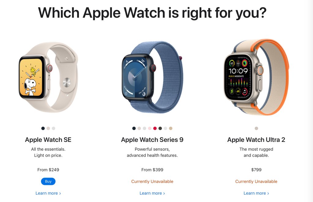 Apple Watch Series 9 and Ultra 2 no longer available online - 9to5Mac