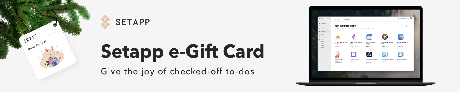 Activate a gift card – Setapp Support