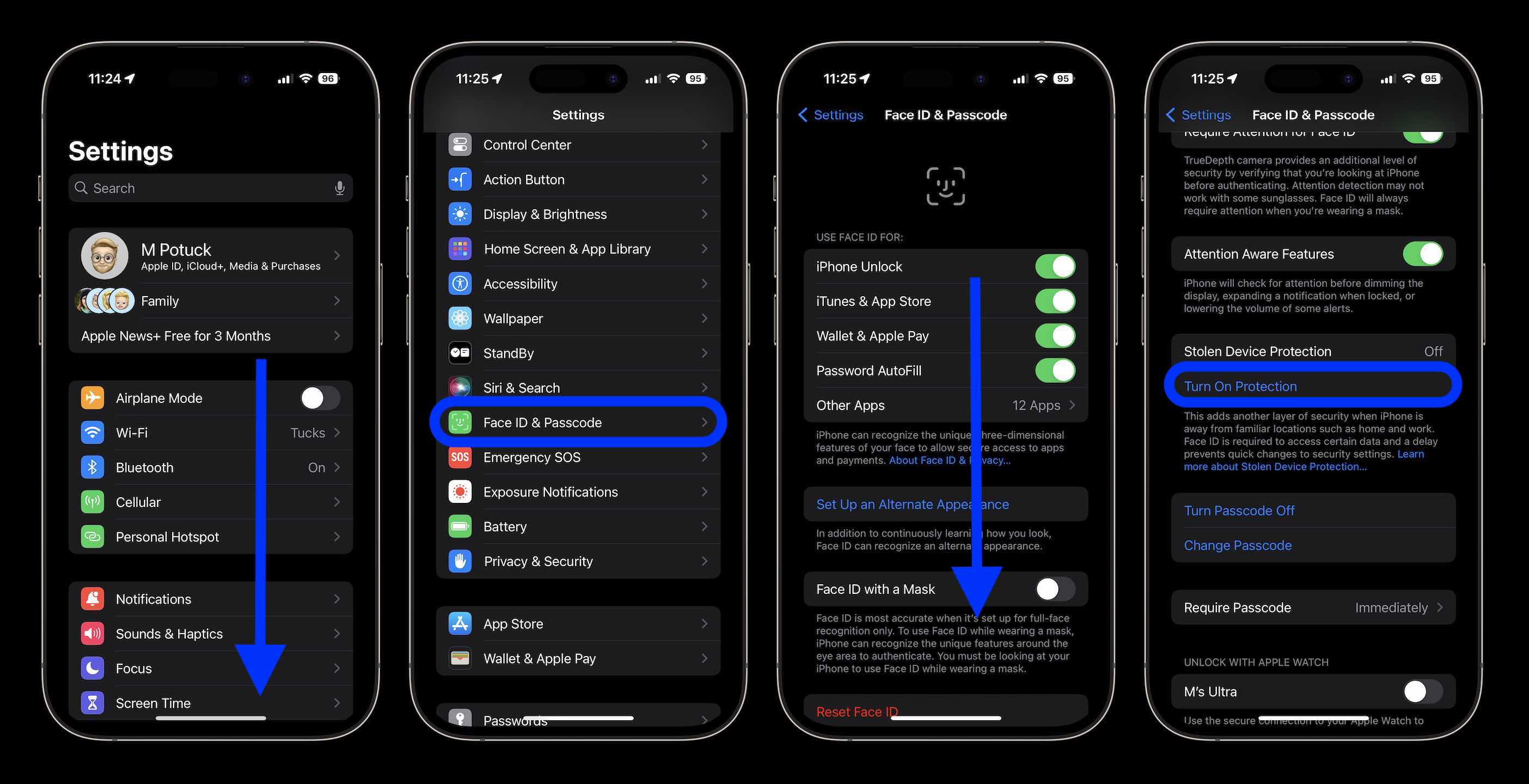 Passo a passo para ativar a proteção de dispositivo roubado do iPhone