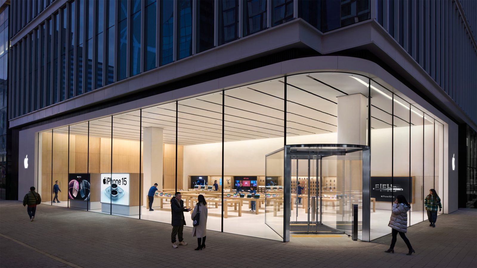 اپل فروشگاه جدید Hongdae خود در کره جنوبی را که روز شنبه افتتاح می شود، کنایه می دهد