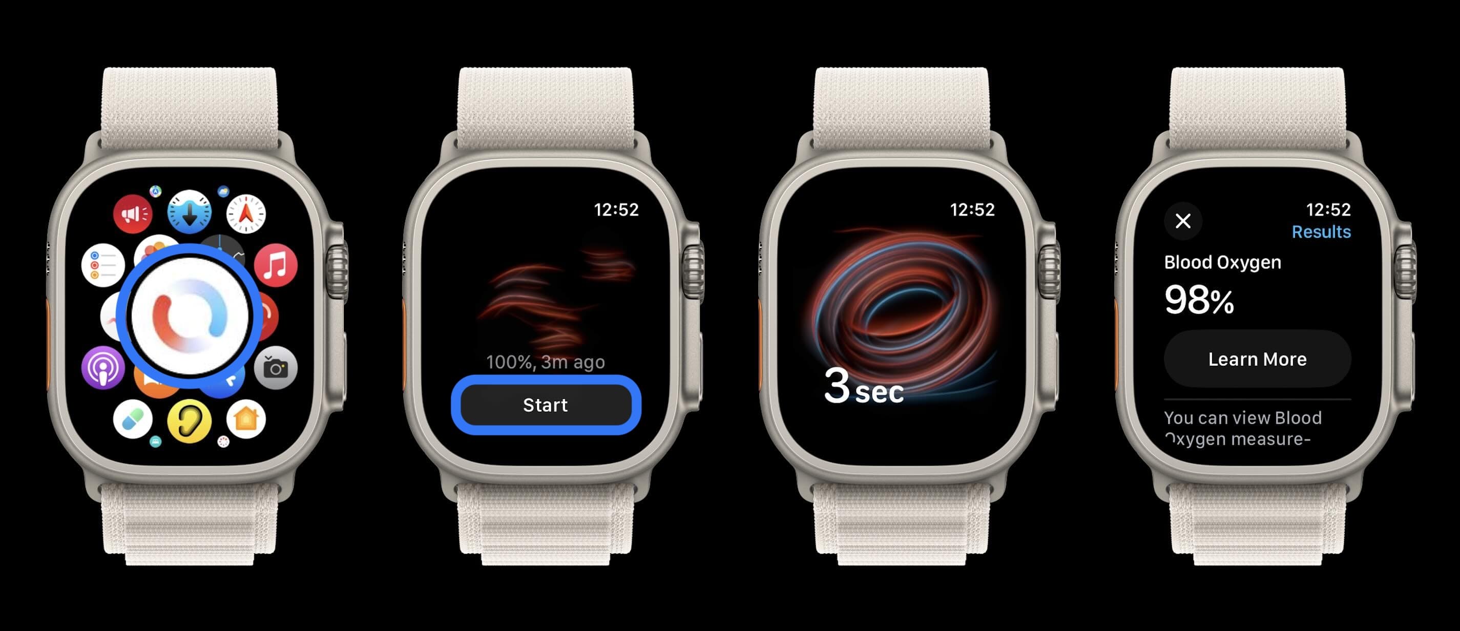 Blood oxygen best sale apple watch icon