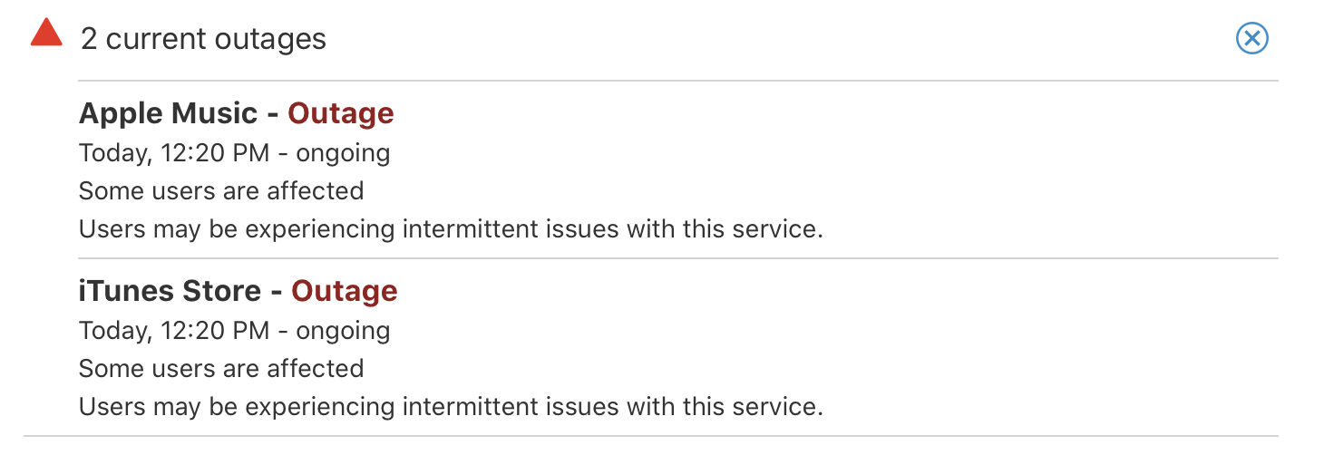 Apple Music and iTunes Store are down, Apple confirms [U] - 9to5Mac