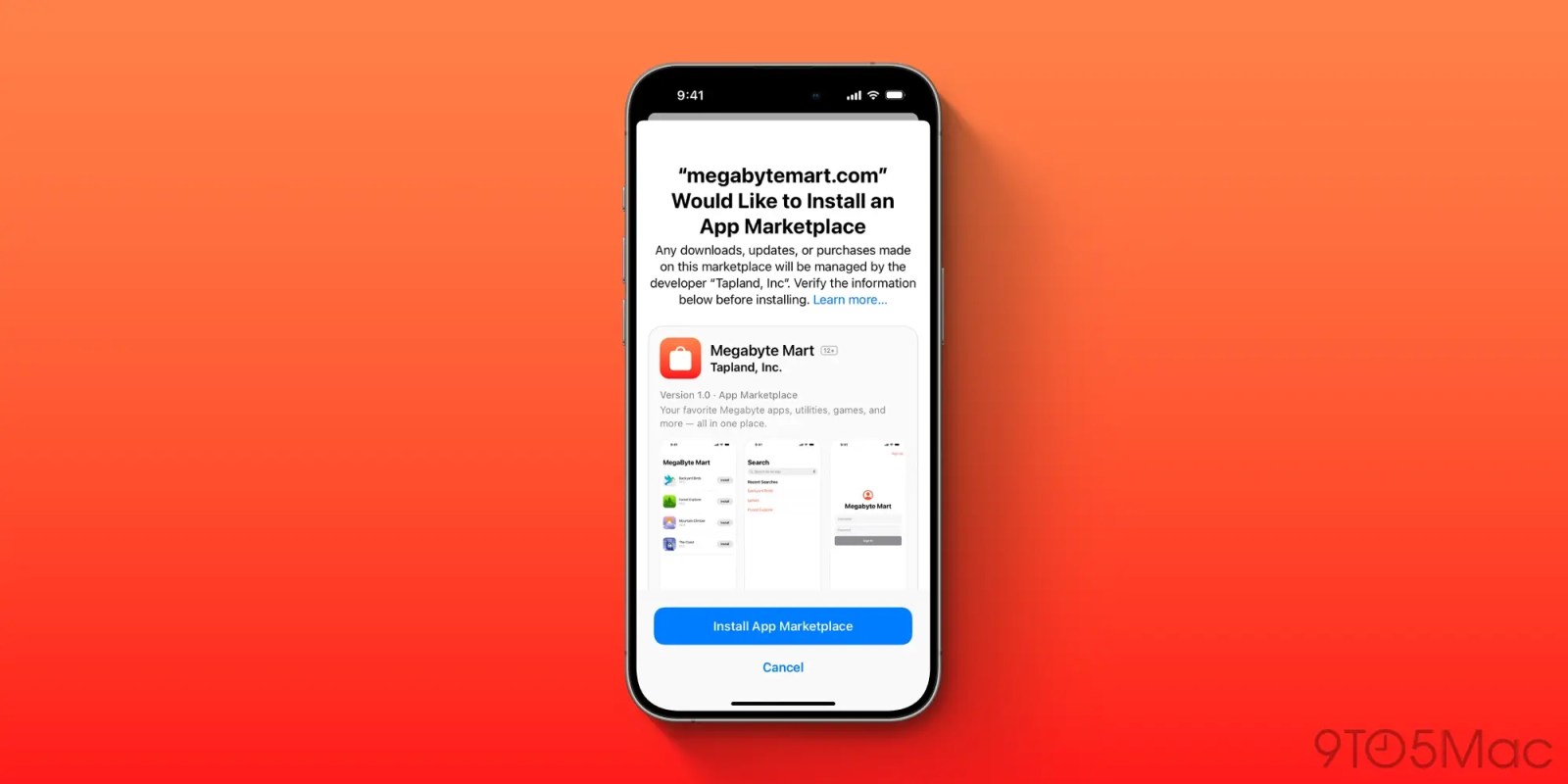 Chargement latéral de l'App Store européen sur App Marketplace