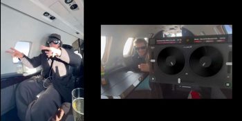 Vision Pro stunts and celebrity videos | Diplo DJing in Vision Pro on his private jet