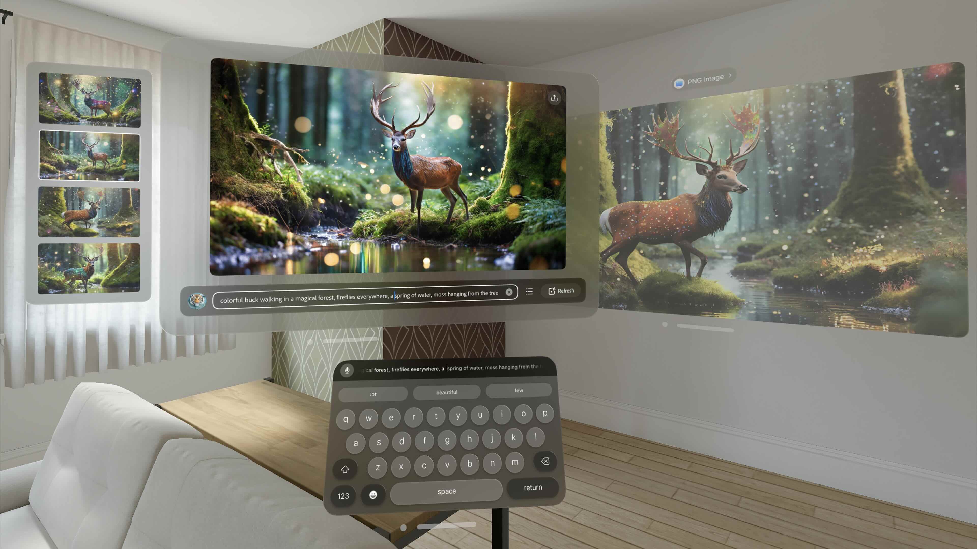 Adobe представляет Firefly AI для Vision Pro с бесплатным созданием изображений по текстовому запросу на ограниченное время