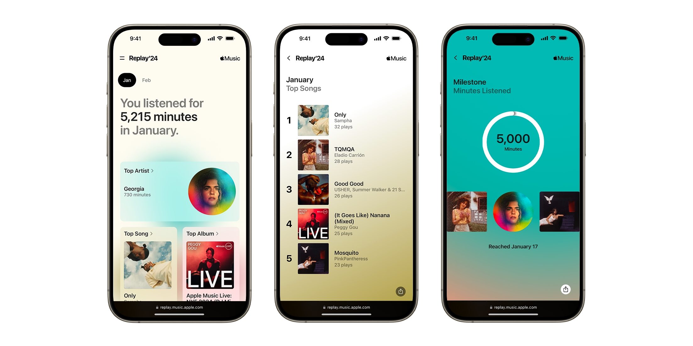 Apple Music Replay обновился с ежемесячным просмотром статистики, микс Replay 2024 доступен с сегодняшнего дня