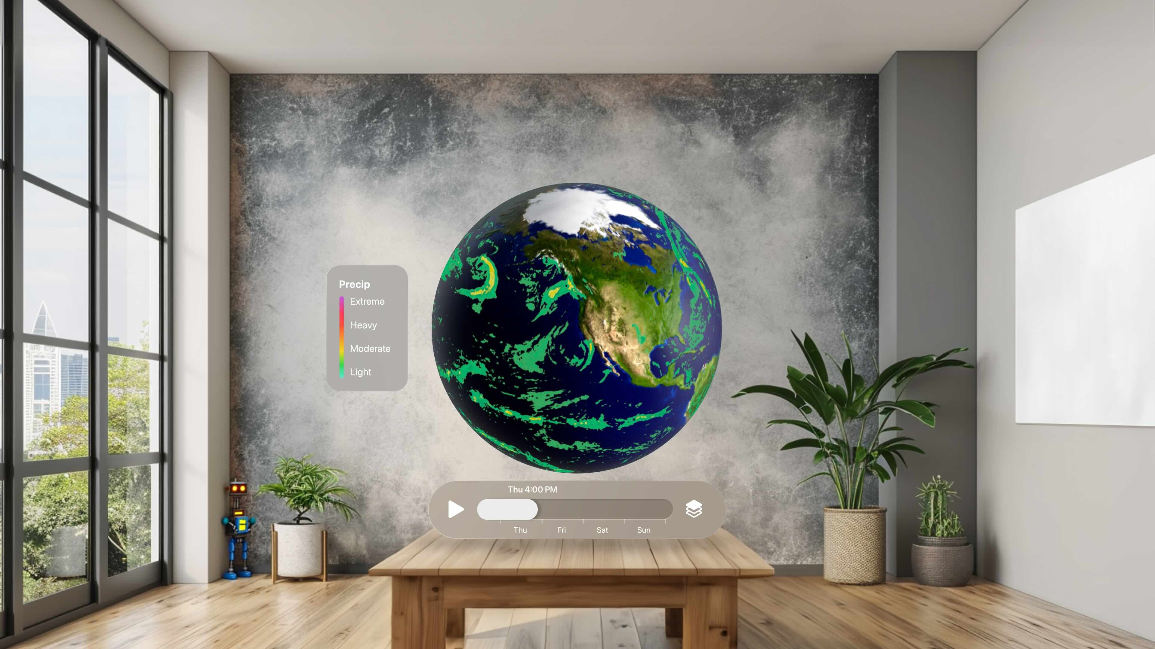 Carrot Weather вышла на Vision Pro с 3D-картами погоды и не только