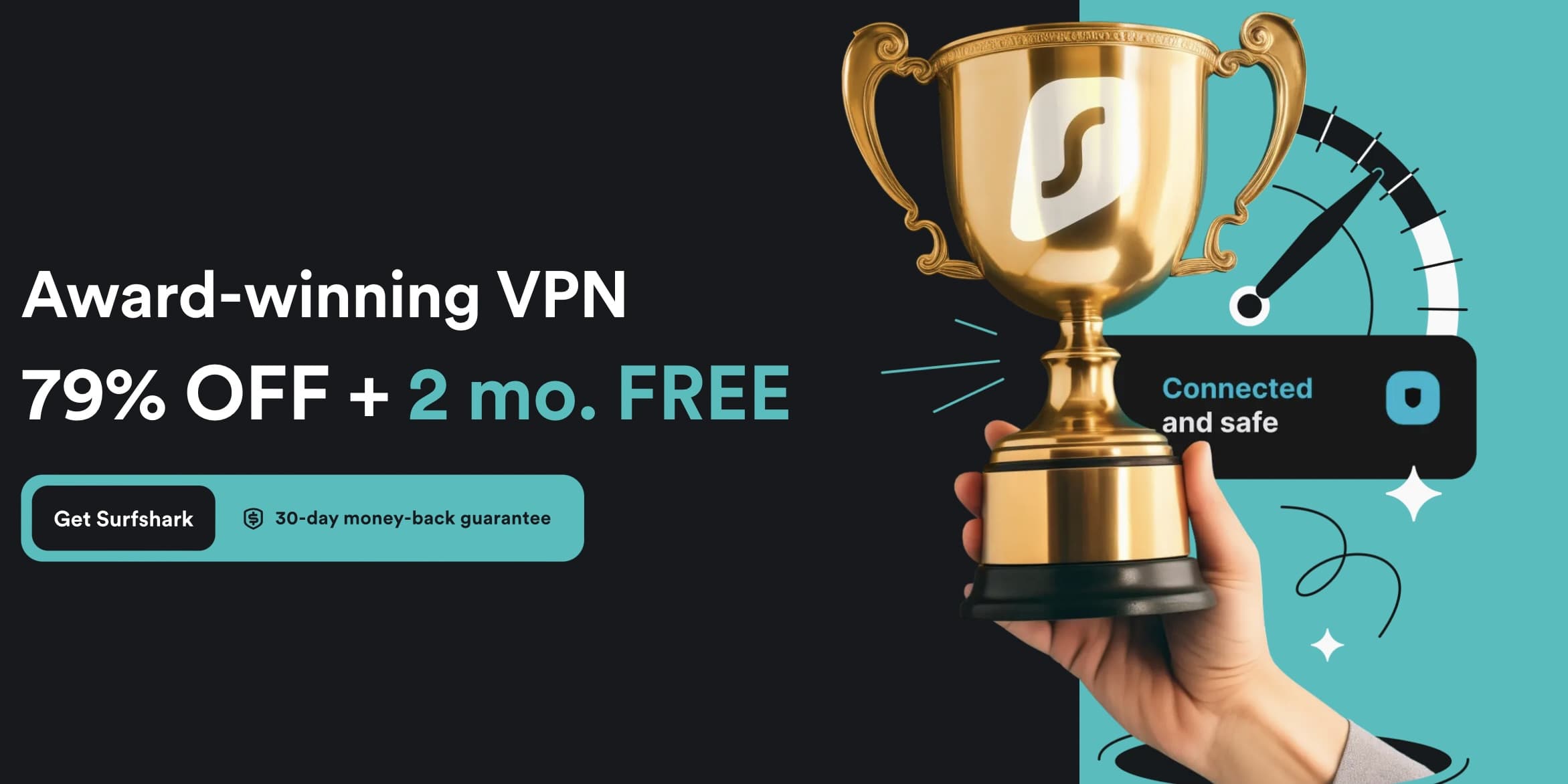Surfshark VPN for iPhone try now 79% off