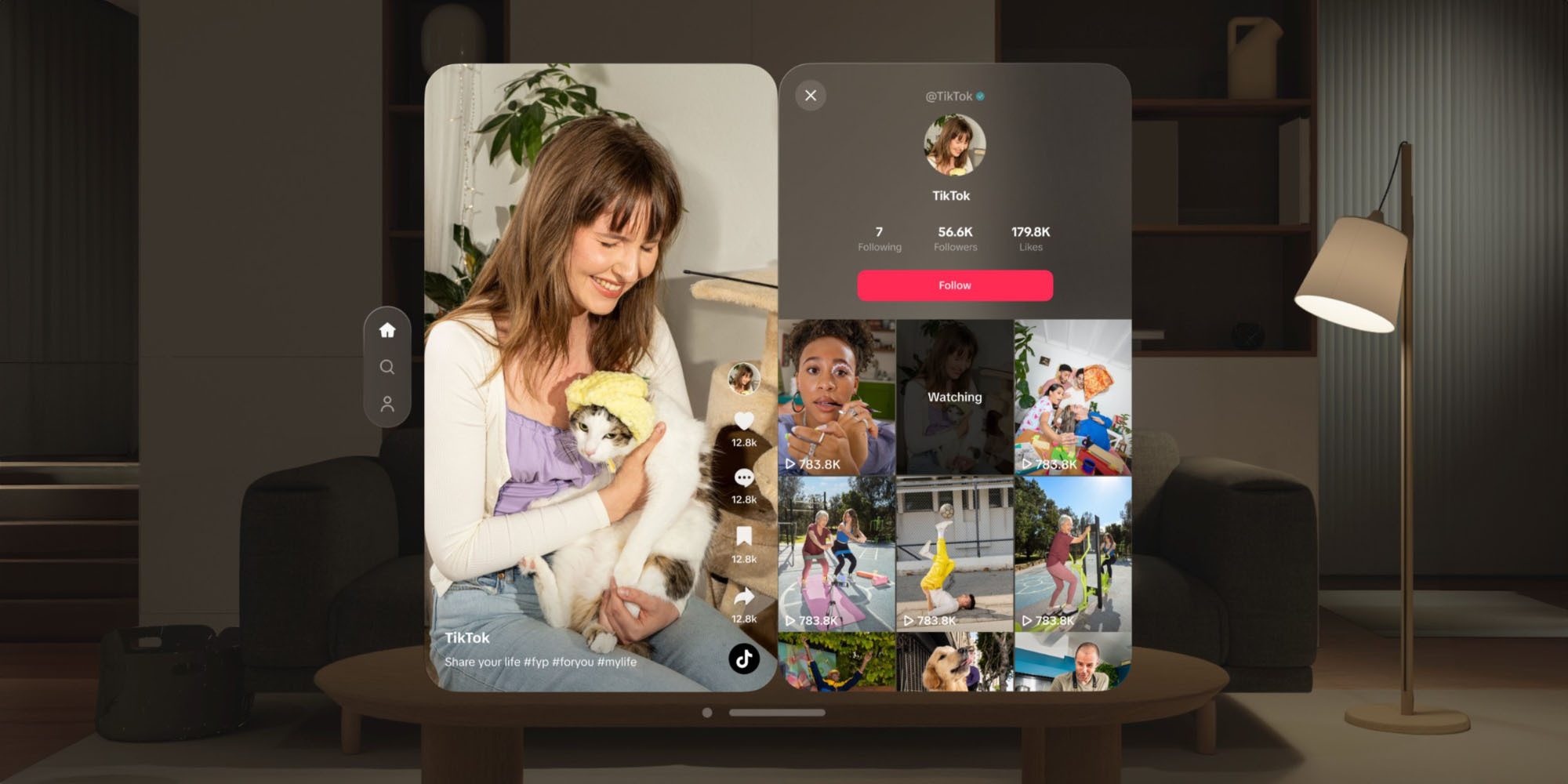 TikTok обогнал YouTube и Netflix: вышло официальное приложение для Apple Vision Pro на visionOS