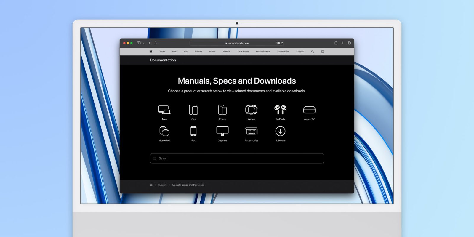 New page on Apple's website helps users find product manuals and guides