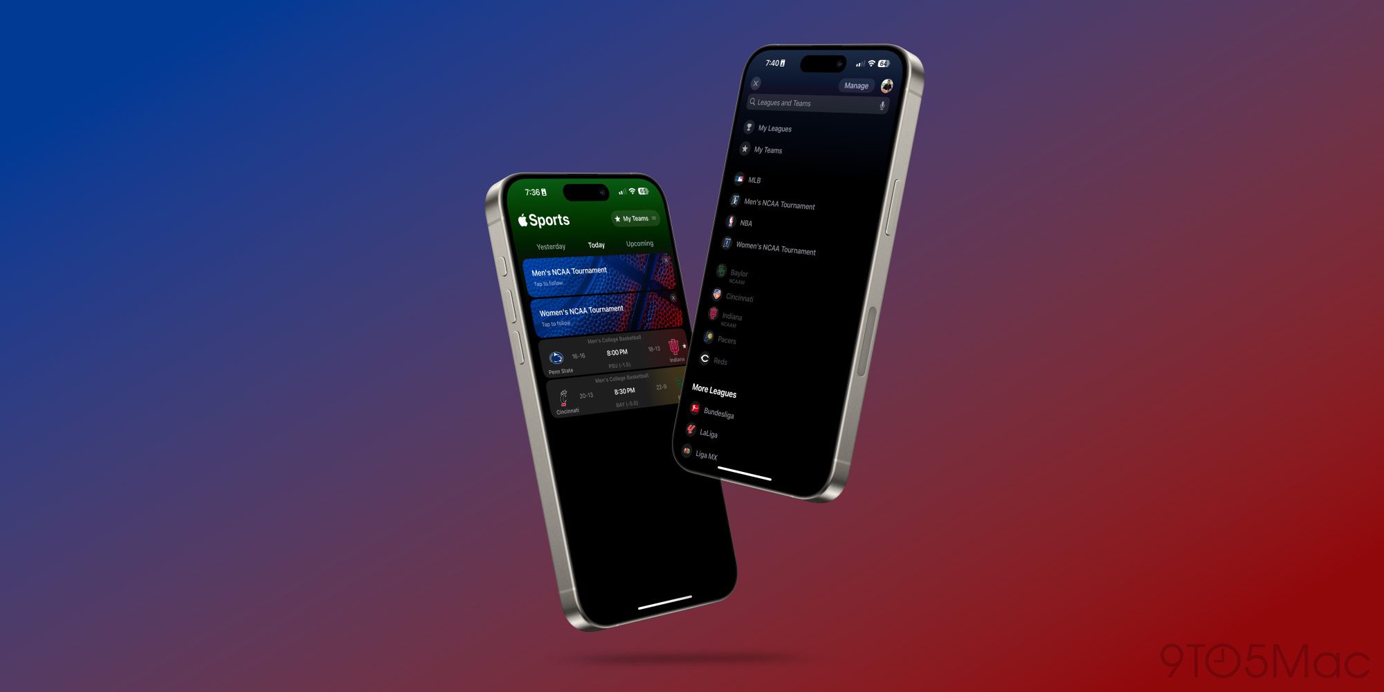 Приложение Apple Sports получило первое обновление с поддержкой MLB, данными NCAA March Madness и многим другим
