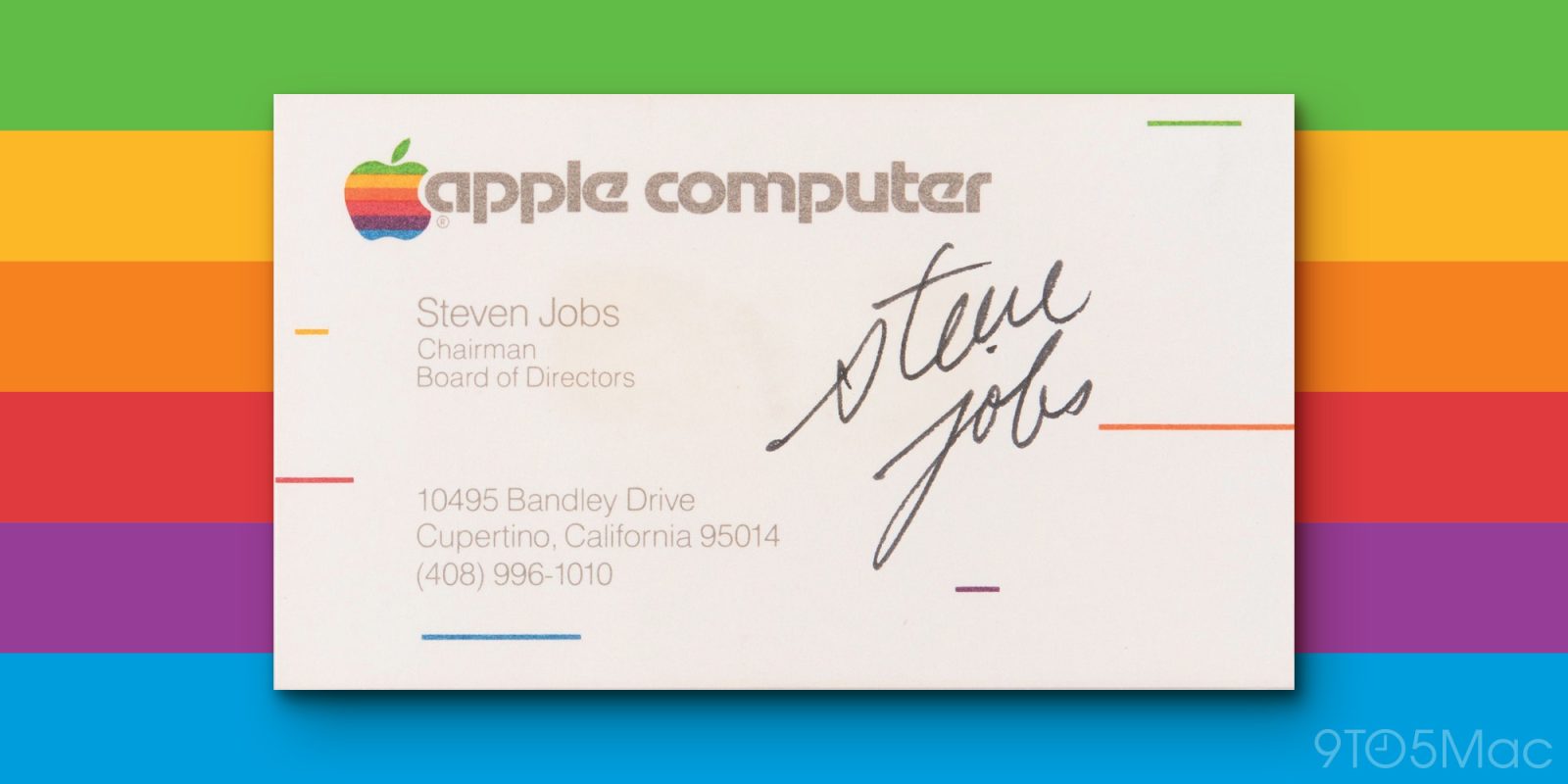 What’s a Steve Jobs signed business card worth? How about 1,183