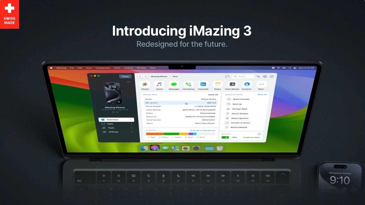iMazing 3 запускается для Mac и ПК с совершенно новым дизайном, новыми функциями, темным режимом и многим другим