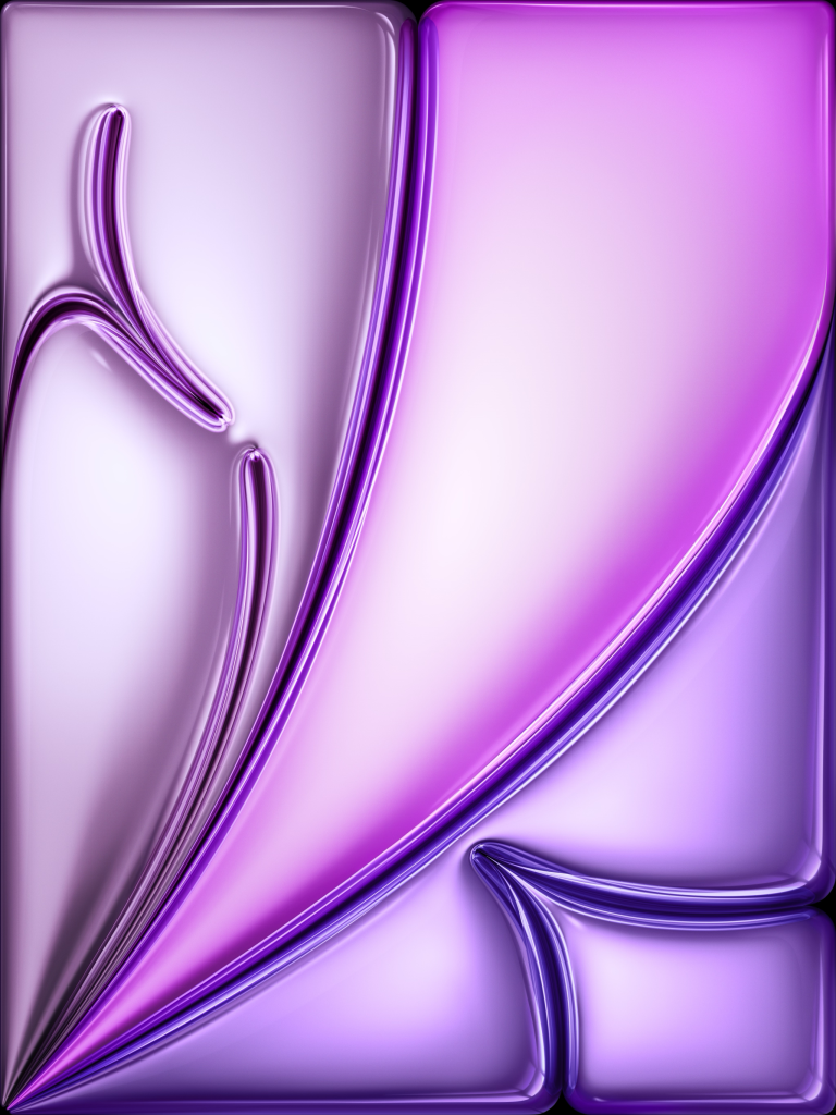 13 inch M2 iPad Air portrait purple wallpaper