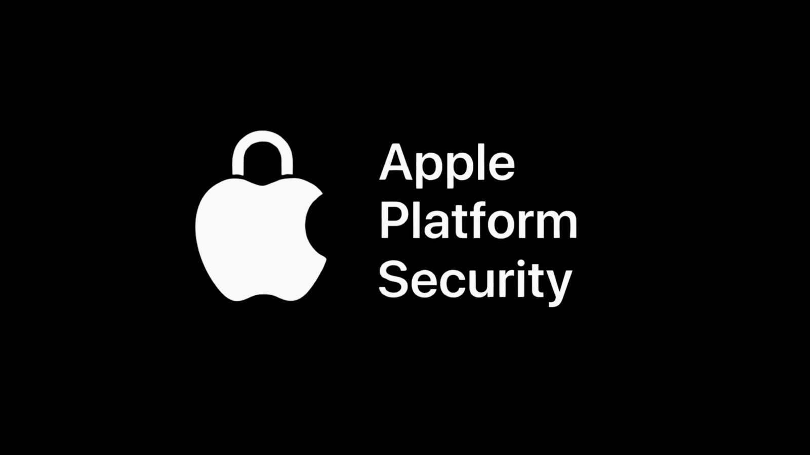 sécurité de la plateforme Apple