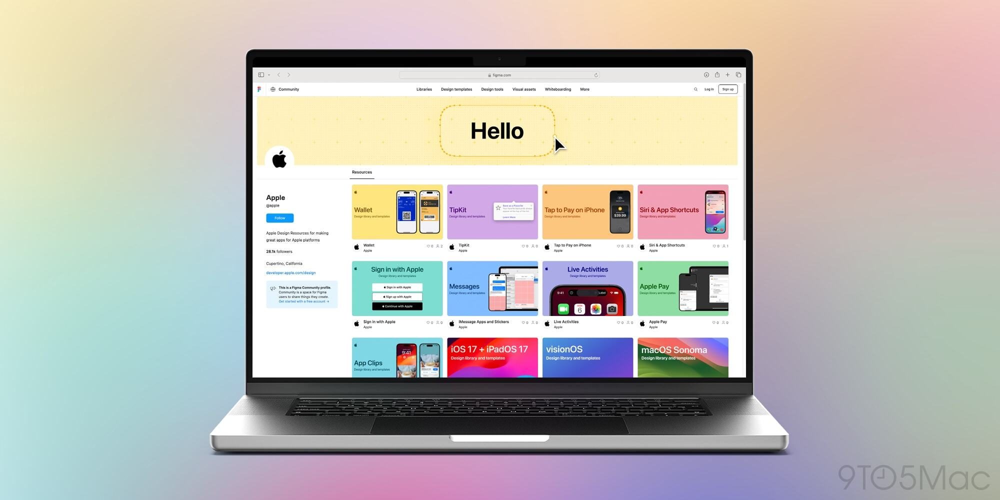 Apple значительно расширяет поддержку Figma новым набором шаблонов дизайна