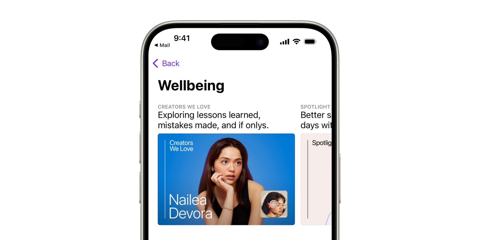 Apple Podcasts adds new wellbeing category