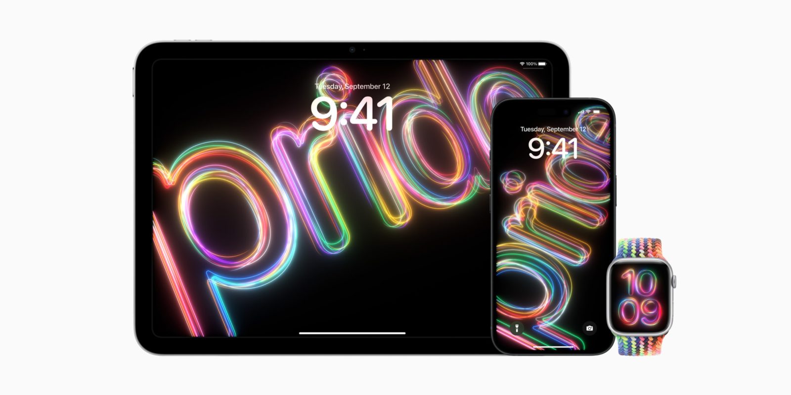 photo of Apple unveils new commemorative Pride wallpapers and Solo Loop watch band image