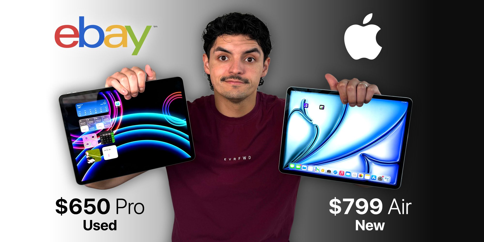 Новый M2 iPad Air или старый iPad Pro: что выгоднее? [Видео]