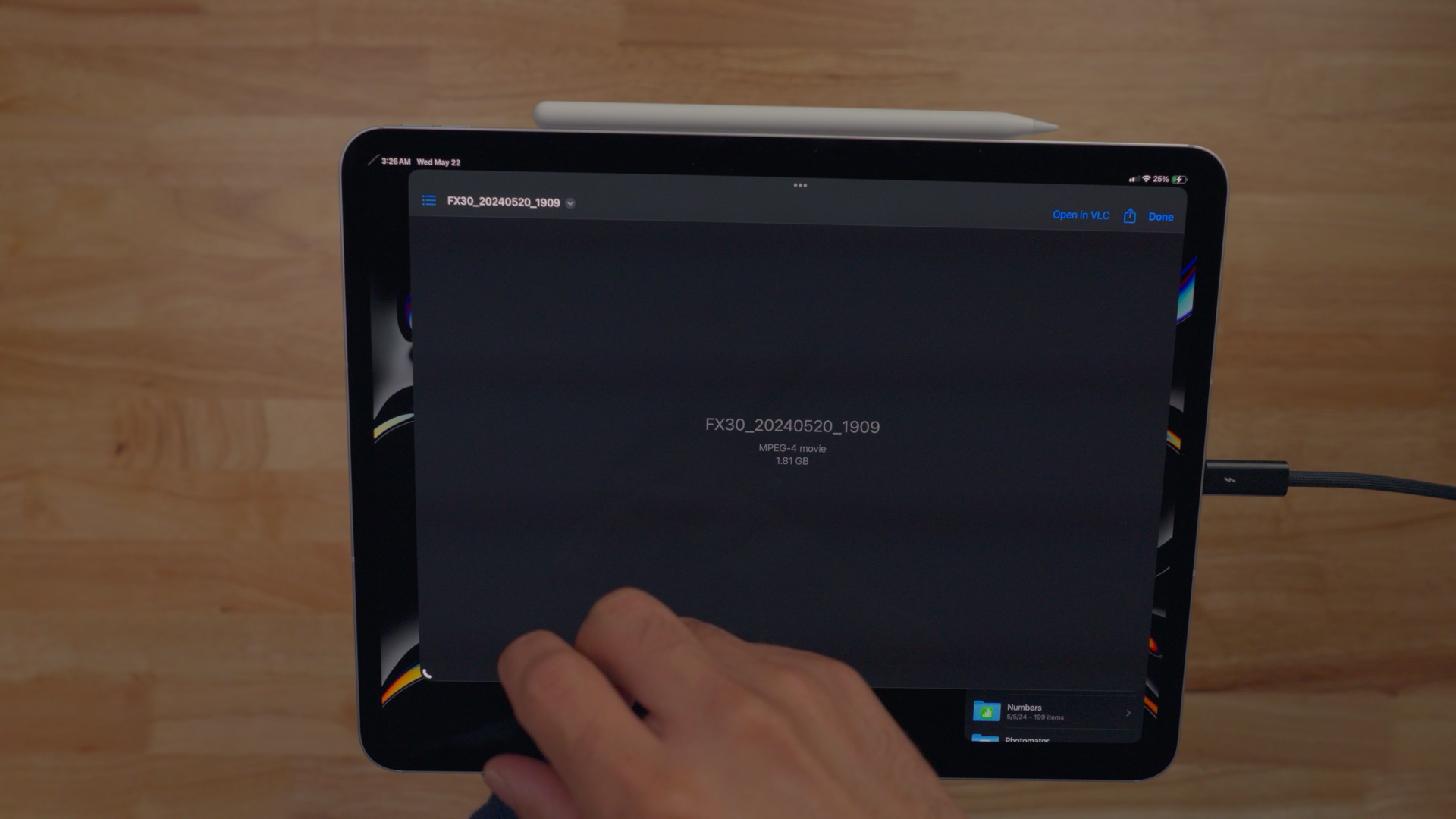 Quick Glance en iPad Pro no muestra la vista previa del video