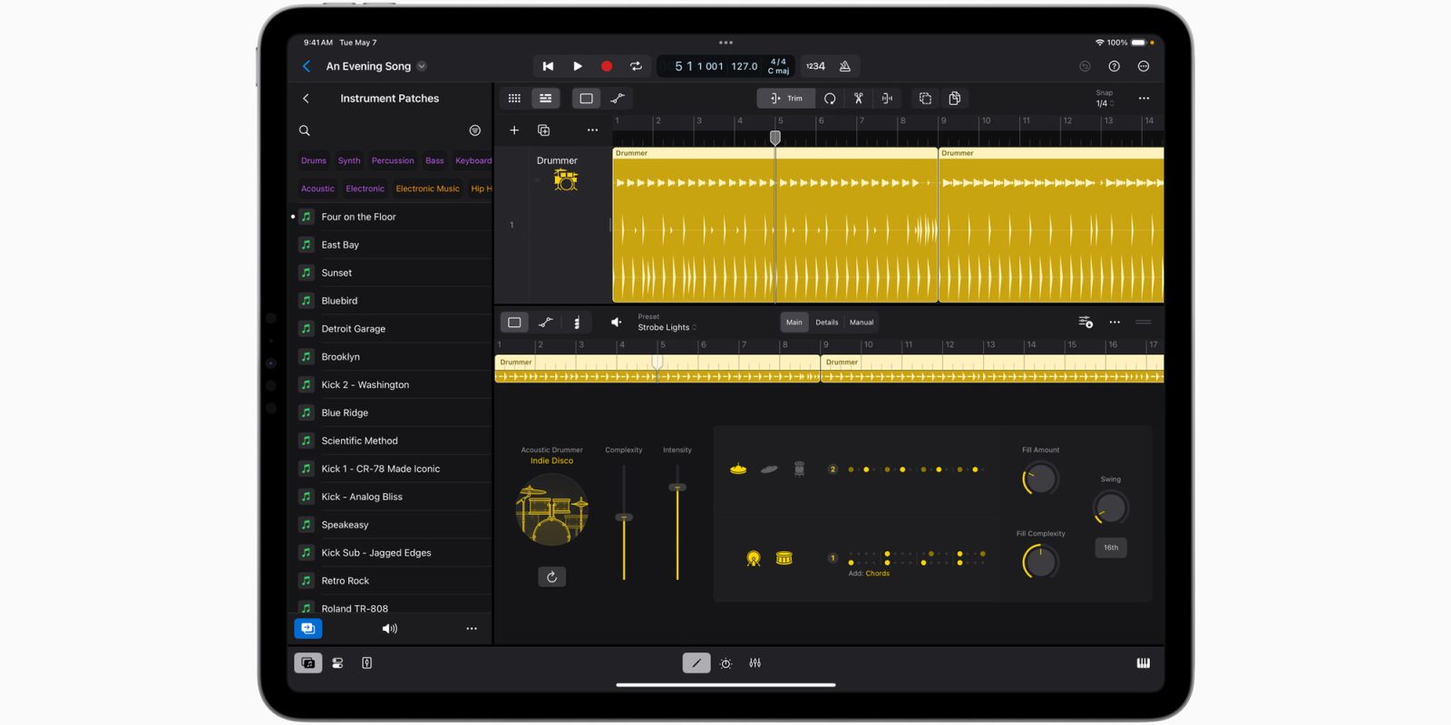 Logic Pro 2 for iPad with AI drummer