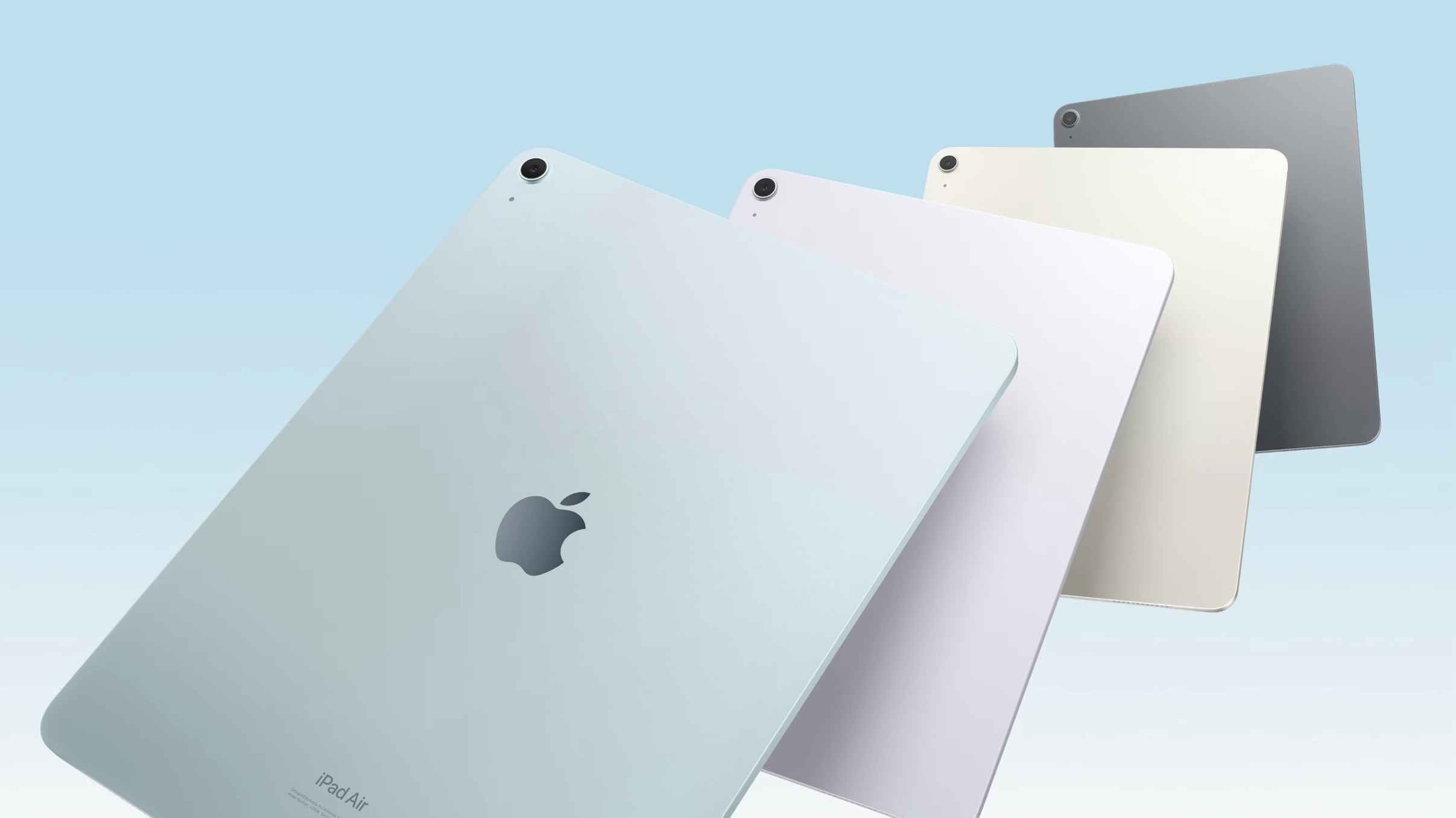 M2 iPad Air back apple logo