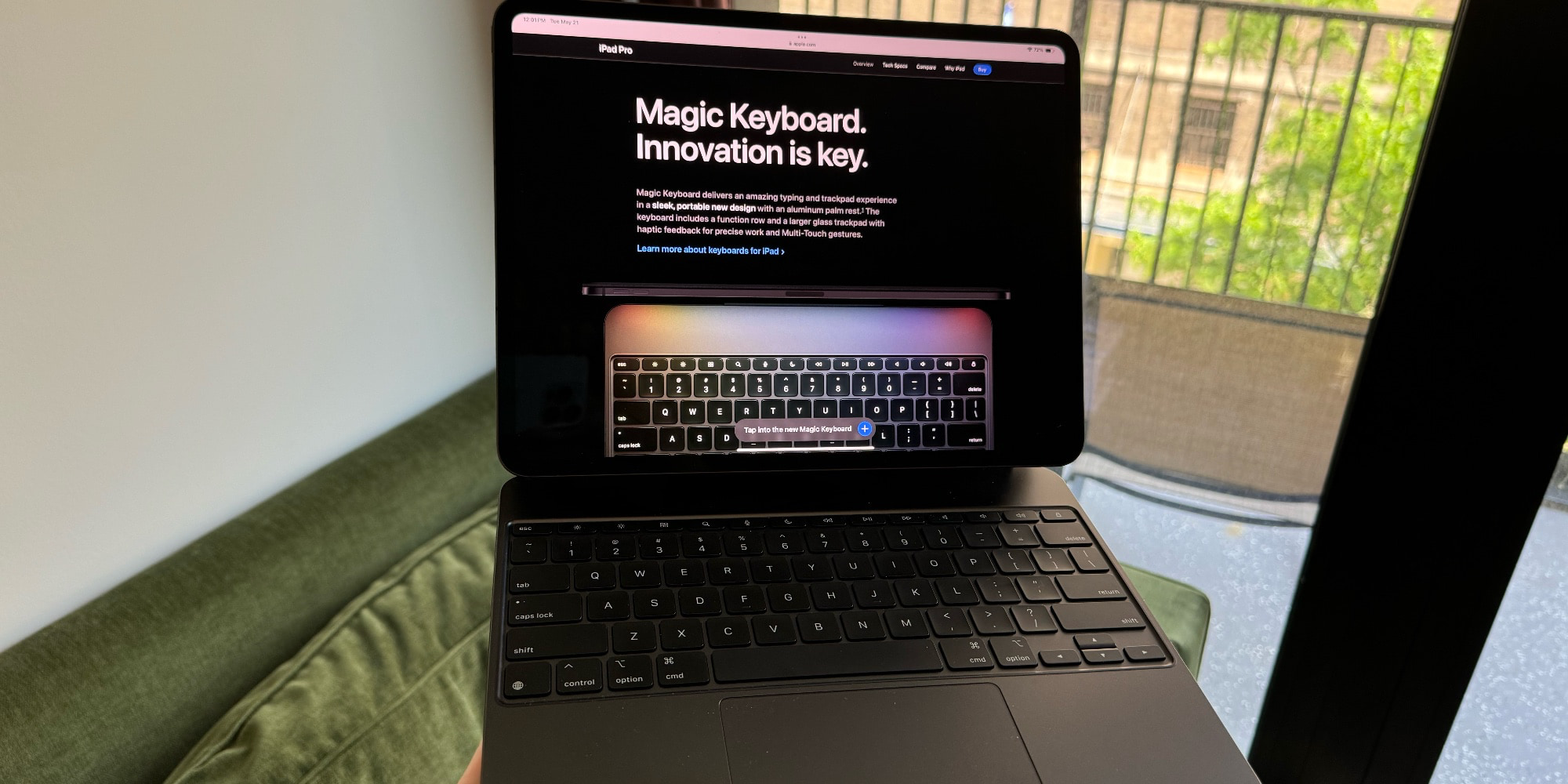New Magic Keyboard with the M4 iPad Pro