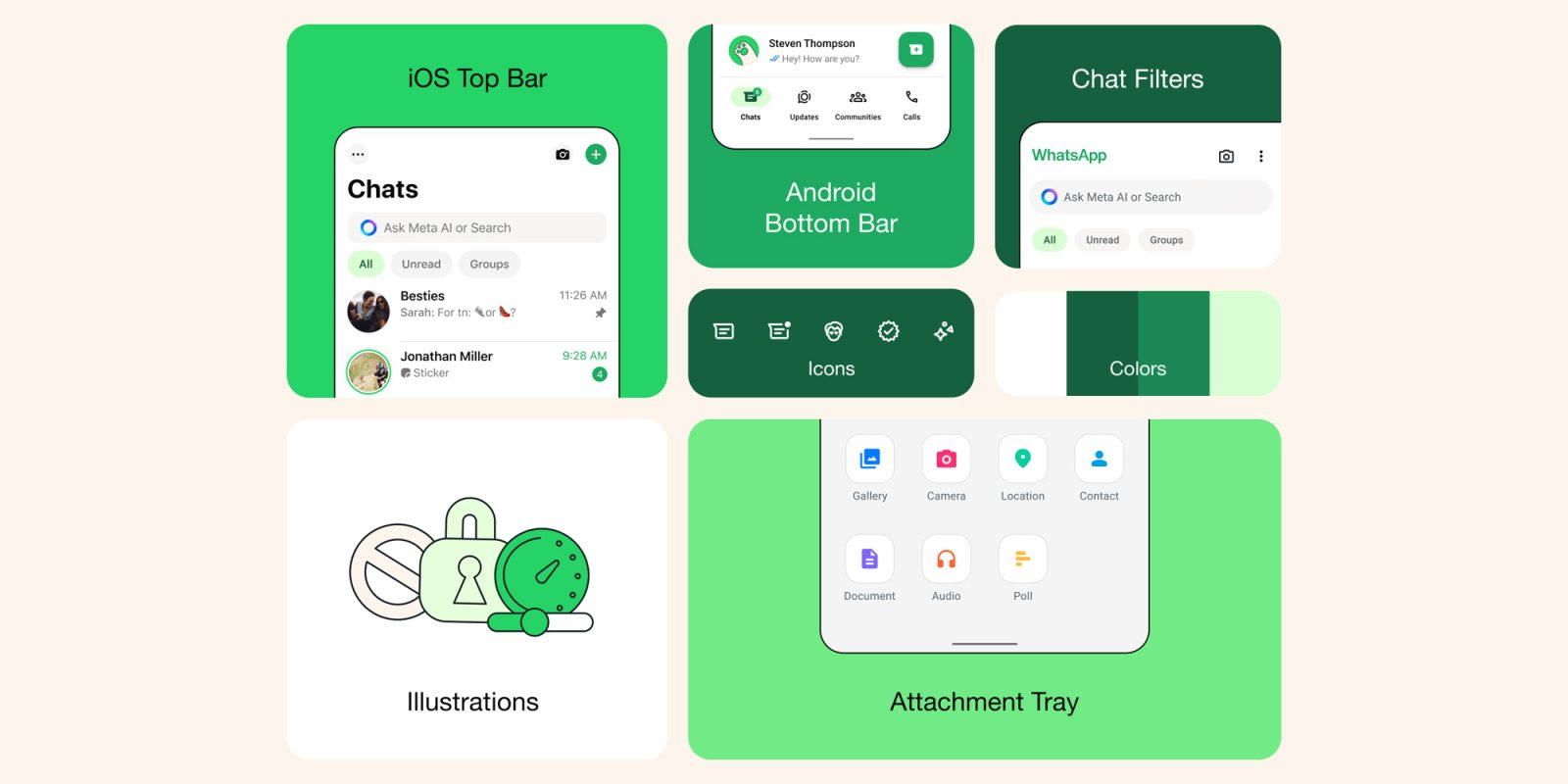 WhatsApp lanza un diseño actualizado para iOS y Android
