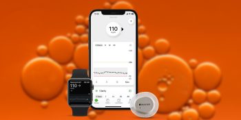 Blood sugar measurement with Apple Watch | Dexcom G7 system shown