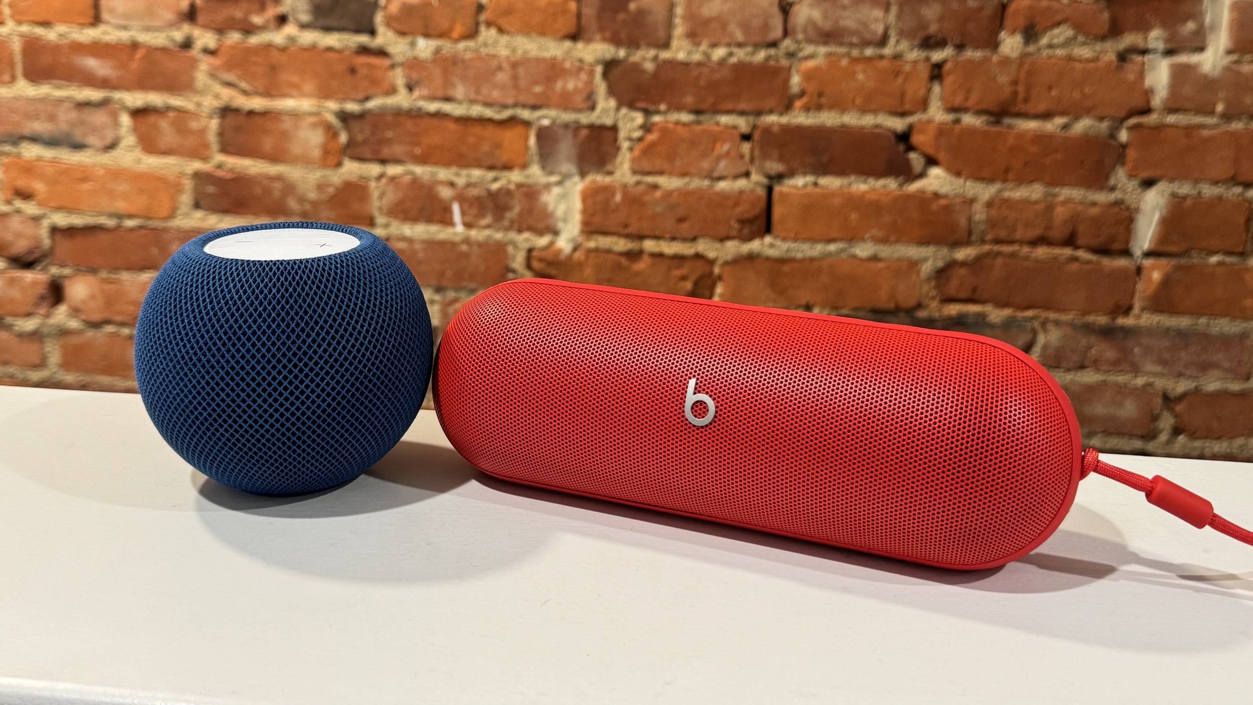 Beats Pill and the HomePod mini