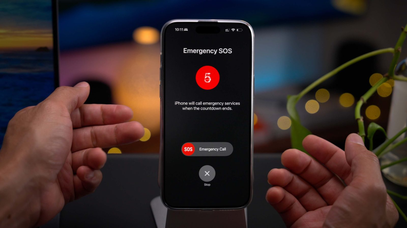 Check iPhone Apple Watch emergency features