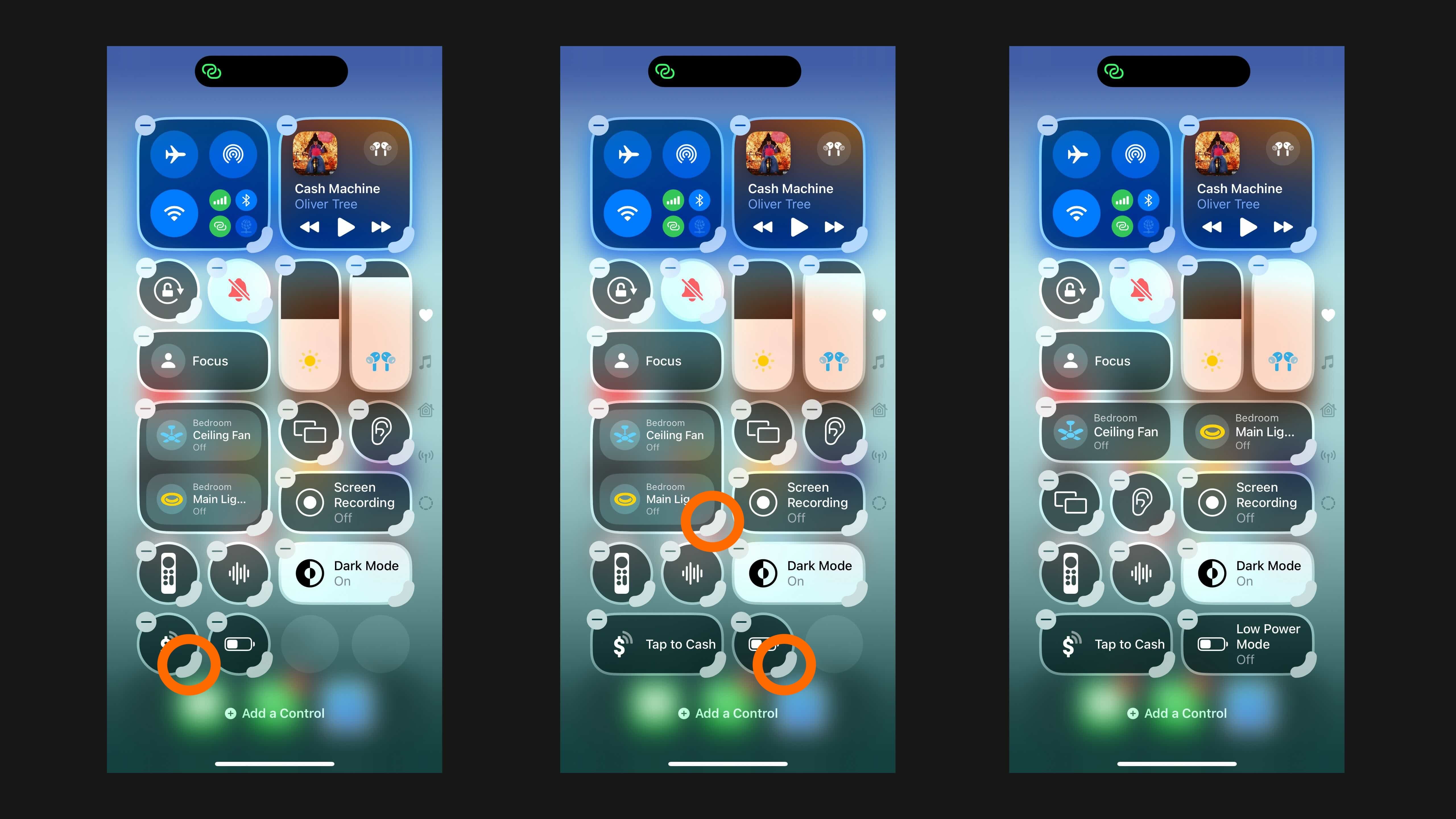 personnaliser et utiliser Control Center iOS 18 2