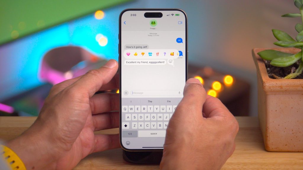 iOS 18 Top Features Messages Tapback Emoji Stickers