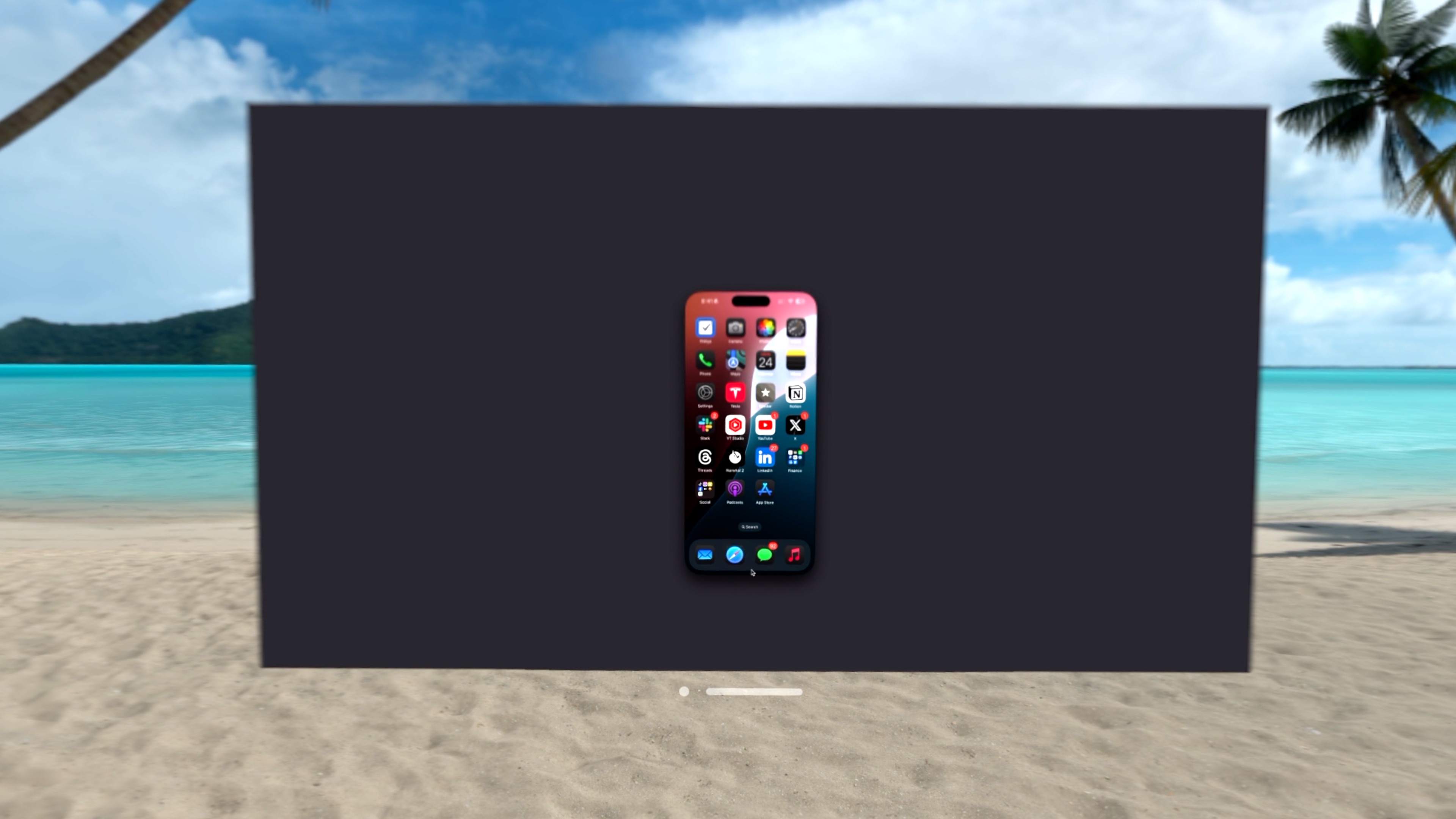 iPhone Mirroring visionOS 2 via Mac Virtual Display and Apple Vision Pro Developer Strap