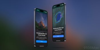 use Apple Maps topographic hiking tra