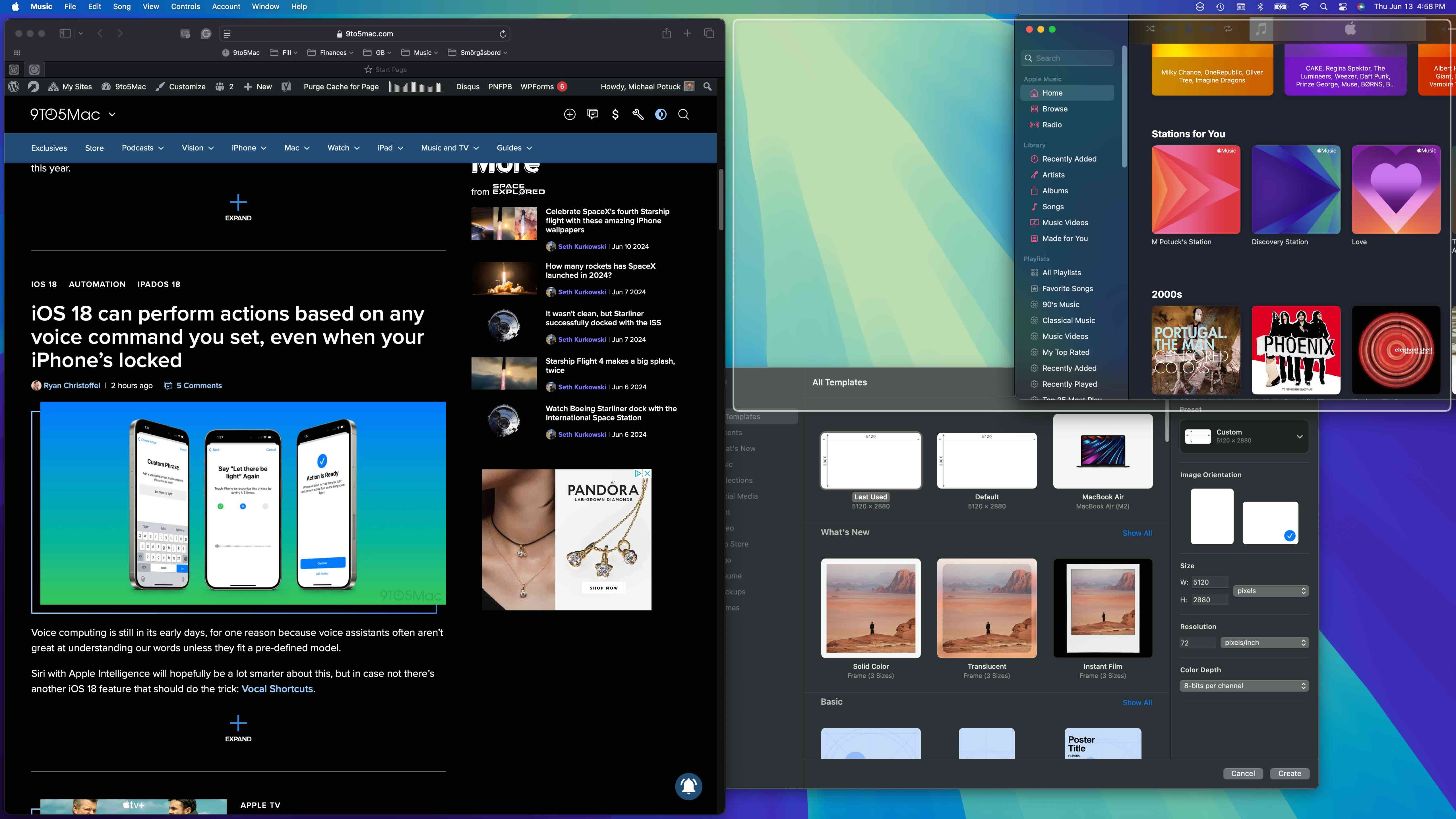 از کاشی کاری پنجره خودکار در macOS Sequoia 2 استفاده کنید