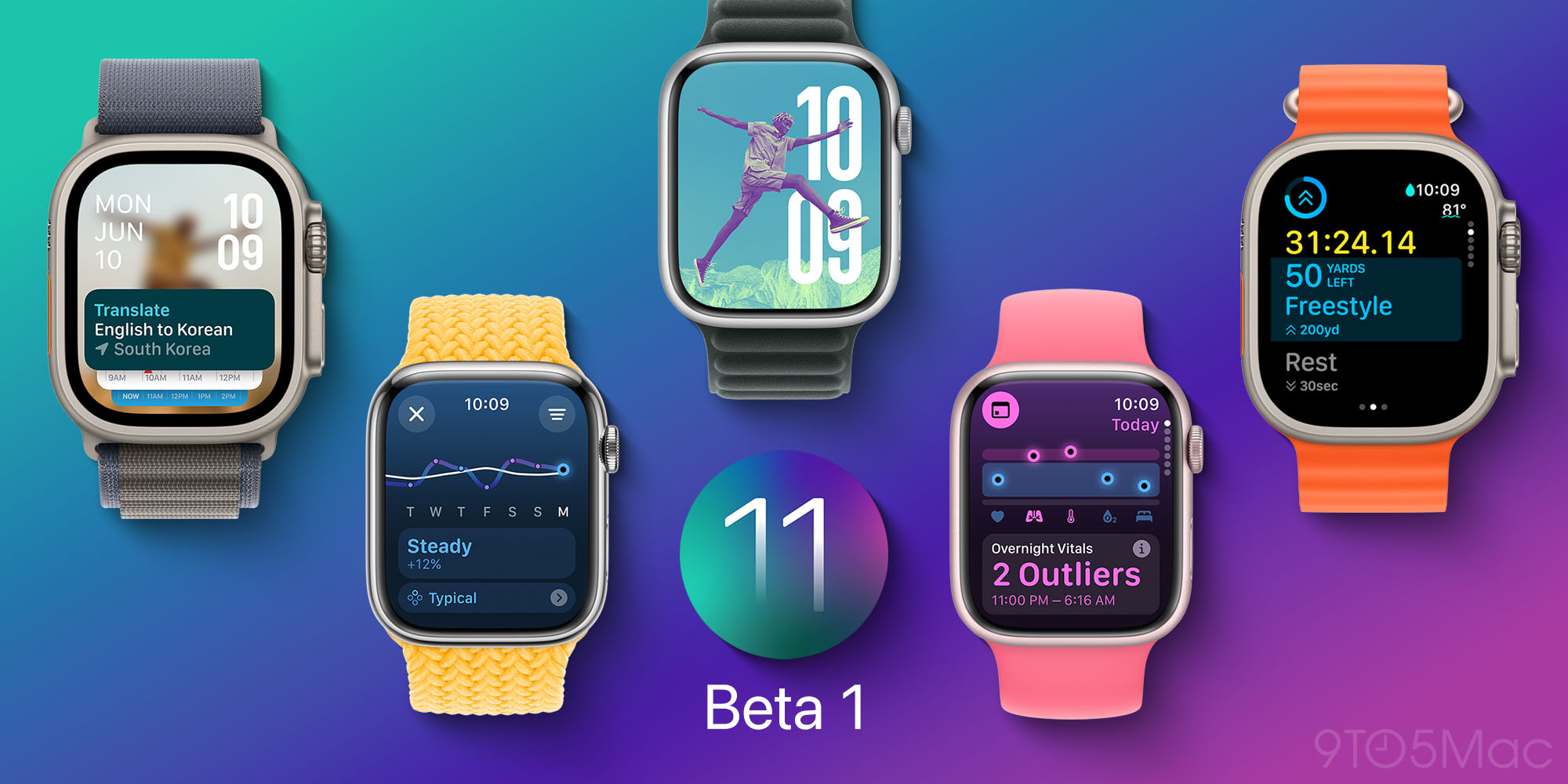 watchOS 11 bêta 1 Apple Watch