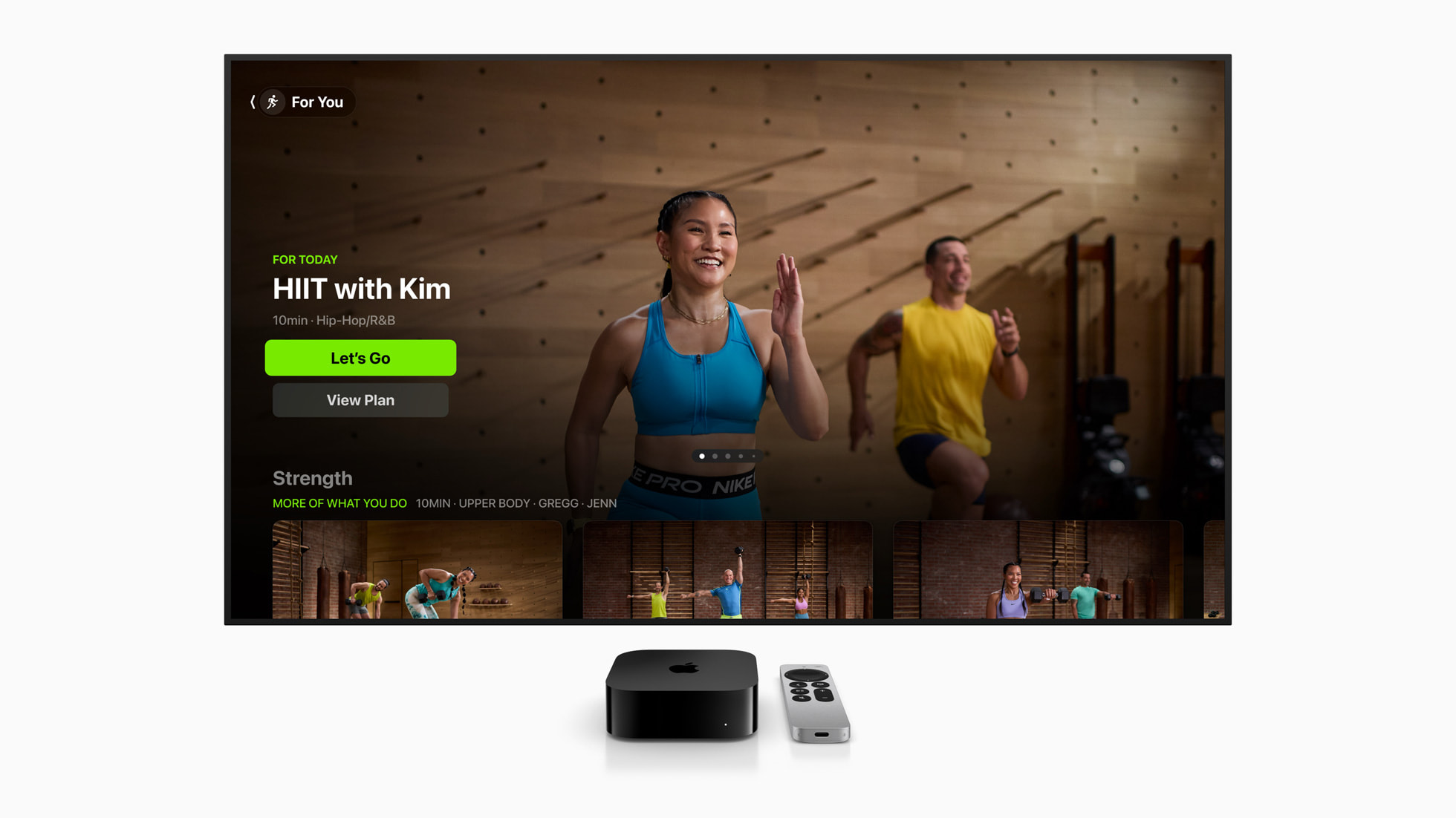 Redesigned Apple Fitness+ app tvOS 18 Apple TV