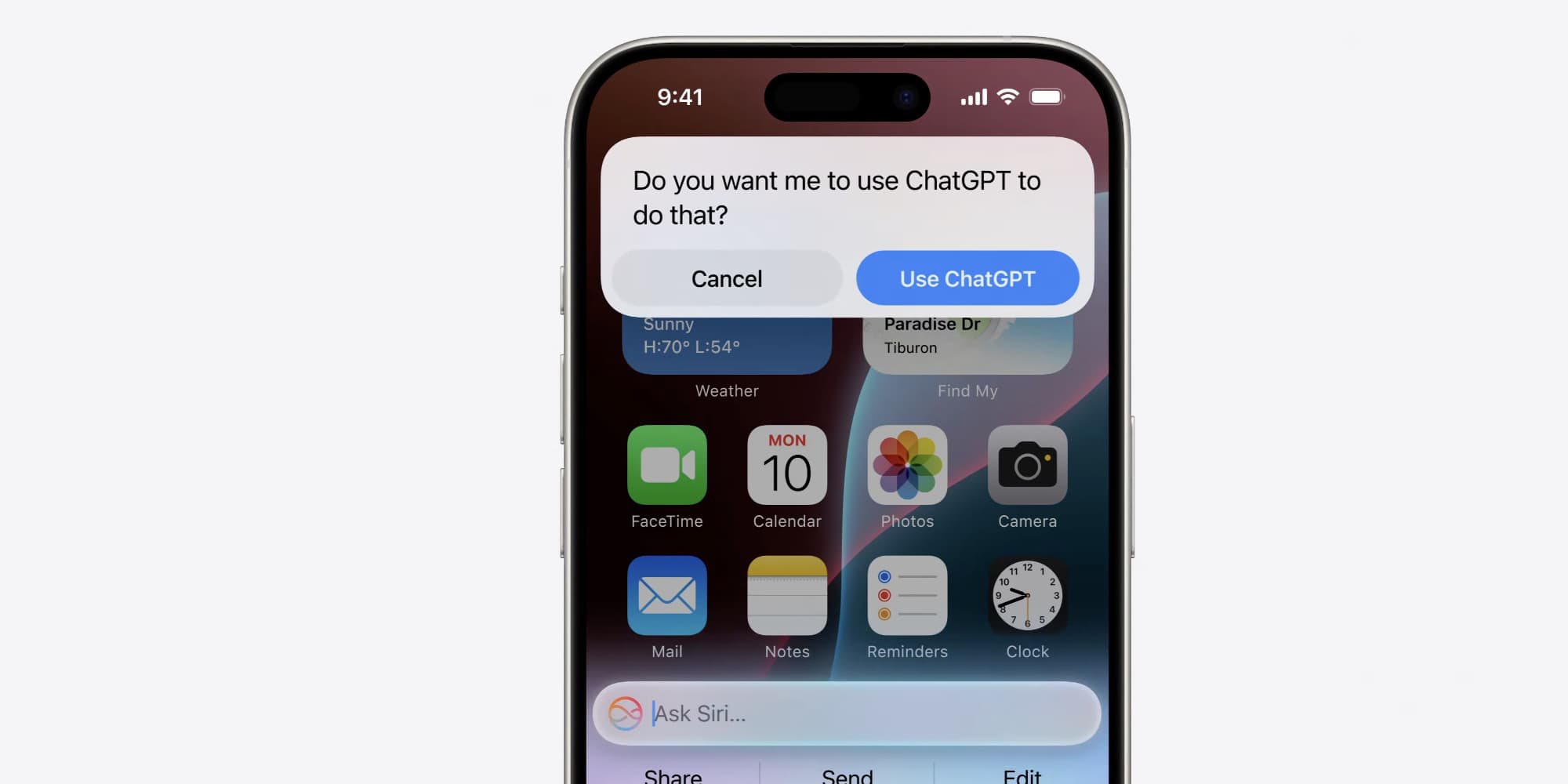 ChatGPT Siri setup