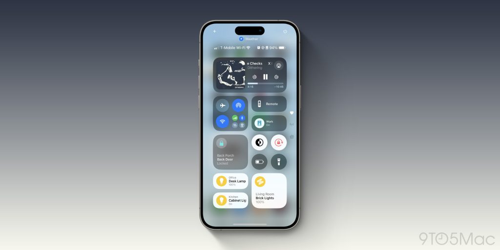 control center ios 18