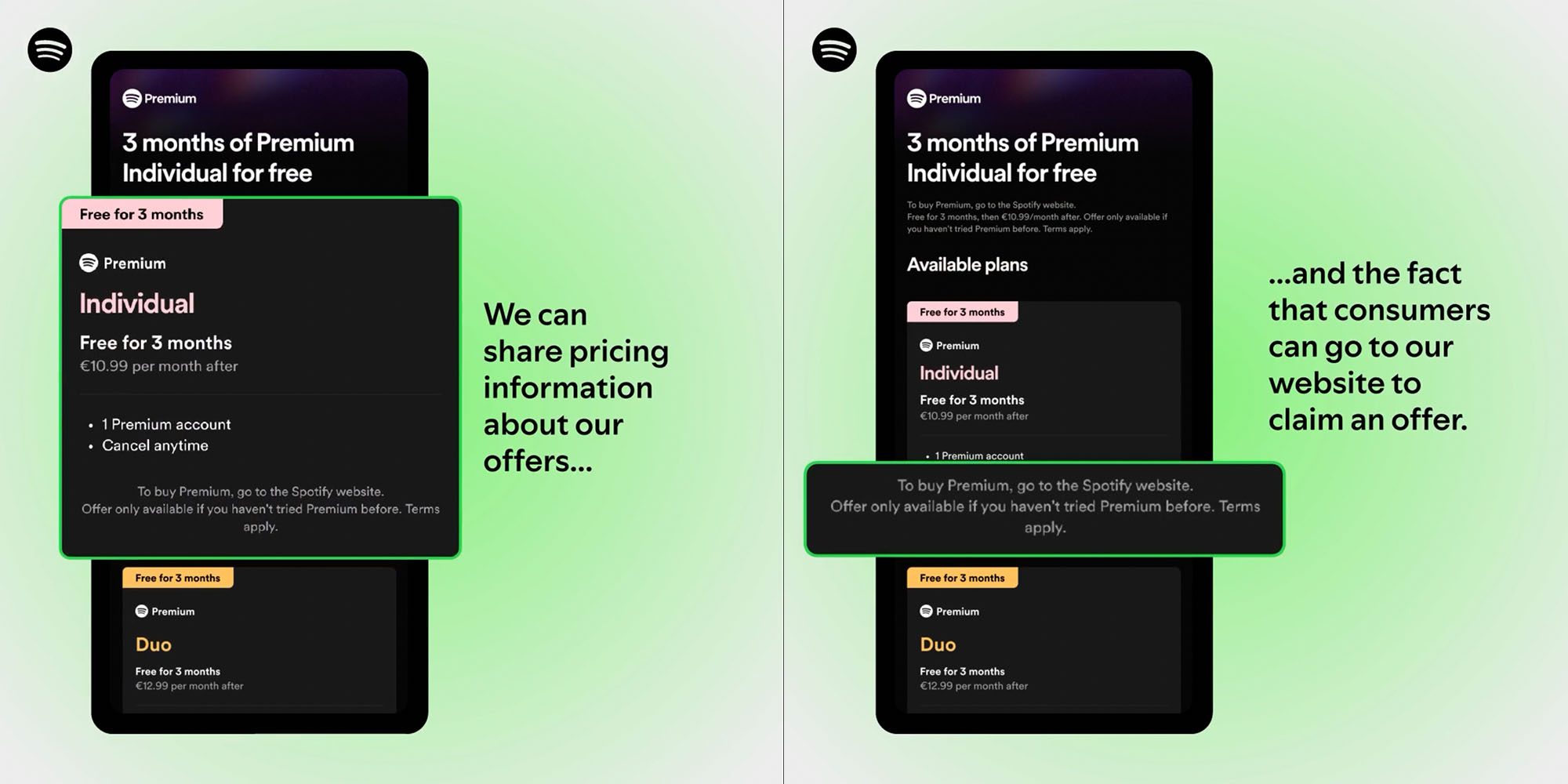 В крупном развороте Apple разрешила Spotify отображать цены и направлять пользователей на свой сайт