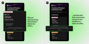 Apple allows Spotify to display pricing and direct users to its website (screengrabs)